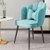 Silla con forma de flor, silla de maquillaje para el hogar, taburete de celebridad de internet de lujo ligero, respaldo simple, silla de manicura, silla de tocador para dormitorio para niñas