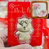 Oro 999 Oro Puro Gato Oro Hola Teléfono Colgante Llavero Regalo para Novia Colgante de Bolsa Kitty