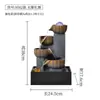Fonte de Água Corrente para Desktop Chinês Ornamento de Água Circulante Suporte de TV Sala de Estar Mesa de Escritório Mesa de Chá Casa