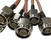 Cable coaxial de prueba RF RG316 suave azul claro doble plata SMA macho en ángulo/macho en ángulo equipo de conexión rápida