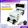 Pequena impressora de transferência de calor com tinta branca a3 impressão digital offset máquina de transferência de calor para roupas cabeça dupla impressão dtf