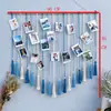 Tapiz de cuerda de algodón tejido para colgar en la pared decoración de pared para el hogar tela para el hogar dormitorio decoración colgante de mesita de noche B&B decoración de pared estilo juvenil