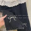 Jeans Pequenos e Doces 2025 Meninas Outono e Inverno Estilo Coreano Cintura com Renda Laço Bordado Jeans com Forro de Lã Estilo Tendência