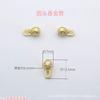 Colgante de metal de oro antiguo, pulsera DIY, collar, lingote de cacahuete, cuentas sueltas, bolsa de la suerte, accesorios de ropa, cuentas
