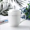 Hotel Hotel Caneca Sala de Escritório Cerâmica Branco Puro Xícara de Chá com Tampa Copo Copo para Beber Logotipo Estampado