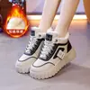 Botas de nieve altas forradas de forro polar para comercio exterior transfronterizo para mujer, nuevo modelo 2024, versión coreana ins para estudiantes, zapatos de algodón cálidos casuales de suela gruesa