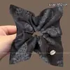 Elegante accesorio para el cabello con un toque de alta gama, scrunchie estilo colegial británico, coletero de satén estilo casual francés, cordón para el cabello de color sólido para mujer