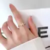 Anel Feminino Aberto Moda Estiloso Ins Estilo Coreano Anel Letra H Simples Luxo Acessórios de Anel Pronta Entrega Atacado