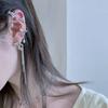 Pendientes de mariposa geométricos con diamantes y alfiler de plata 925 para mujer, diseño de metal con hebilla para la oreja, estilo dulce y moderno, accesorios para las orejas.