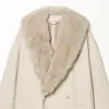 Invierno 2025 Nuevo Producto Ropa de Mujer Transfronteriza Europea y Americana Abrigo con Cuello Efecto Piel Sintética W063 9434