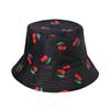 Sombrero de Pescador con Estampado de Frutas Fresa Cereza, Cara Linda Estilo Japonés y Coreano, para Mujer, Estudiante, Viaje