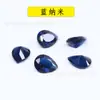 Suministro de fábrica, gema sintética nano amarilla, verde, azul, cristal en forma de pera, 2 x 3-8 x 10 mm, piedra desnuda en forma de gota