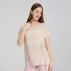 Shuxi Verano Ligero Transpirable Yoga Manga Corta Mujer Adelgazante Deportivo Casual Fitness Top Suelto Camiseta de Yoga