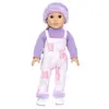 Roupas de Boneca de Pelúcia de Inverno Novas de 18 polegadas para Bonecas American Girl, Roupas e Acessórios de Boneca Estilo Chanel Atacado