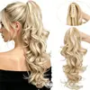 Comercio exterior transfronterizo peluca de pelo largo rizado voluminoso para mujer europea y americana coleta trenza de coleta de pinza de garra rizada ondulada multicapa
