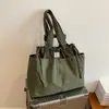 Bolsa Tote Grande de Grande Capacidade 2026 Transfronteiriça, Bolsa de Mão Dobrável, Sacola de Compras, Bolsa de Ombro Simples e Estilosa