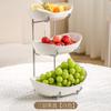 Plato de Fruta Multicapa de Lujo Ligero para Sala de Estar, Plato de Cerámica para Frutas del Hogar, Plato para Frutas Secas, Plato de Caramelo y Snacks Lingote al por Mayor, Plato para Frutas y Verduras