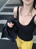 Metwo Seda (sobre la Espalda, Enorme Delgado) Chaleco de una pieza, Posavasos de látex con copa ultrafina, Top de tirantes doble U en stock