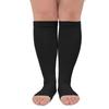 Amazon Set de Calcetines de Compresión con Cremallera Unisex Hasta la Rodilla Punta Abierta Calcetines de Compresión para Dormir Calcetines para Pantorrilla