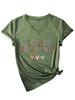 Verano Ebay Estación Independiente Nueva Camiseta Elegante Popular de Cuello en V para Mujer Podemos Hacer Cosas Difíciles de Manga Corta