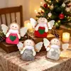 Nova árvore de Natal decorações anjo menina enfeites de janela de mesa Anjo boneca pingente de árvore de Natal