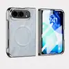 N52 Magnético Montanha de Neve Textura de Couro Adequado para iPhone Duo Celular Dobrável Capa Traseira e Dianteira Capa de Couro