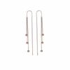 Pendientes largos con borla de cuentas redondas de estilo coreano, de alta gama, pequeños, tipo frijol de oro, para mujer, súper vendidos, nuevos, con temperamento