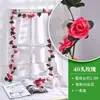 Enredadera de Rosas Flor Artificial Enredadera Cubierta de Tubo de Aire Acondicionado Enredadera Venta al por Mayor Decoración de Bodas Decoración del Hogar Flores Artificiales