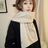 Oveja Cabra ~ Bufanda de Punto de Color Sólido de Lana Bufanda Cálida de Otoño e Invierno para Mujer Estilo Coreano Todo Fósforo Chal para Estudiante Pareja