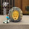 Sándalo Rojo Marca Buda Chen Xiang Buda Mágico Una Ronda Marca Colgante para Coche Pieza de Mano Placa Portátil Jugando Cabeza de Buda Descompresor para Hombre