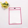 Bolsa Portátil para Almacenamiento de Archivos, Bolsa Roja para Pintura, Bolsa de PVC Borrable en Seco Colgante, Bolsa Transparente para Archivos cosida A4
