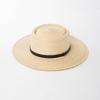 Cinturón de PU de Moda de Venta Caliente Transfronteriza Decorativo Tejido a Mano Ala Grande Anillo Superior Sombrero de Paja Hoja de Girasol Sombrero de Paja para Sol Protección Solar para Exterior