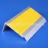 Tira antideslizante para escalones de escalera de aleación de aluminio, tira antideslizante de 45 mm, tira de presión plana para pisos, tira antideslizante para escalones