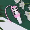 Funda para botella de desinfectante de manos, diseño creativo de muñeca de dibujos animados, de silicona, con forma de trapezoide, desinfectante de perfume, funda protectora antideslizante, venta directa de fábrica