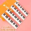 Régua de Plástico Transparente para Piano de Alunos do Ensino Fundamental Régua de 15cm Régua de Notas Régua de 15cm Régua de Notas de Piano Espessada
