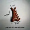 Pente de Massagem de Sândalo para Olhos, Pontos de Acupuntura Auricular ao Redor dos Olhos, Raspagem Nasal, Terapia Facial, Pente Meridian Lifting