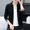 Suéter jacquard de manga larga para hombre, otoño e invierno, moda coreana, cárdigan de solapa, venta al por mayor, WE8881, 2022