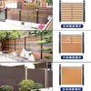Valla de madera plástica para exteriores, venta al por mayor, cerca para patio exterior, villa, jardín, cerca anticorrosión, a prueba de humedad, cerca de madera plástica, cerca