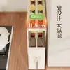 Estante para especias para uso en la cocina, gabinete de almacenamiento multifuncional extraíble para encimera para especias, caja de estante de lados estrechos