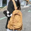 Mochila de Lona Retro de Comercio Exterior para Hombre de Gran Capacidad para Estudiantes de Secundaria Preparatoria Universidad Bolsa Escolar Mochila Casual Simple de Gama Alta