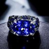 AININA personalizado moda nicho avançado design luz luxo anel safira anel