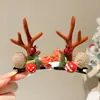 Pinza para el Cabello de Astas de Reno Navideño Accesorios para Tocados 2026 Nuevas Pinzas Laterales para Niños Pinzas Pequeñas Lindas Diadema Navideña