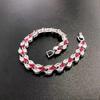 Moda transfronteriza Joker geométrico nicho exquisito coreano accesorios de traje de boda nupcial pulsera de circón de alta calidad venta al por mayor