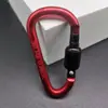 Liga de alumínio ao ar livre 6 cm chaveiro montanhismo fivela com trava rápida mochila pendurada fivela pendurada fivela tipo D fivela de montanhismo com trava