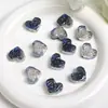 Cuentas Corazón de Rosa Dingyi New Luna Fría Resina Galvanizada con Agujero Pasante Cuentas Sueltas Pulsera DIY Accesorios para Joyería