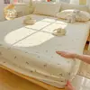 2026 Novo Lençol de Cama de Algodão Grosso de Verão Peça Única Não Algodão Algodão Puro Cobre-Cama Conjunto de Três Peças Protetor de Colchão