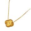Direto da Fábrica Novo Colar de Trevo de Quatro Folhas Feminino Retrô Francês Textura de Alto Padrão Colar da Moda Corrente de Clavícula Ouro 18K