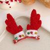 Tocado navideño con horquilla de Papá Noel y asta para el pelo, diadema para niños, horquilla navideña, accesorios para el cabello, diadema