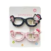 Gafas Lindas de Dibujos Animados de Kt Cat Pinza de Pato Hueca Clips para Flequillo Lado del Cabello Accesorios para el Cabello de Dibujos Animados Corazón Dulce de Chica