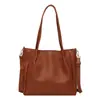 Bolso Grande de Mujer Simple Estilo Coreano 2026 Nuevo de Moda Versátil Bolso de Hombro Bolso Cruzado Tipo Cubeta Celebridad de Internet